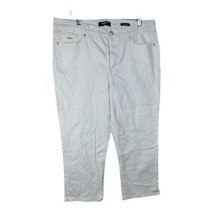 Nine West Jeans Chrystie Capri White‎ Size 14